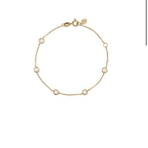 dorsey 5 stone bracelet in gold